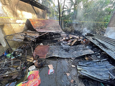 Iro lakip sa naugdaw nga balay sa Liloan