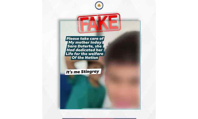 Vice President Sara Duterte has condemned the unauthorized use of her minor son’s photograph, which was circulated on social media late last week. She warned against involving children in political propaganda as she faces renewed political scrutiny and impeachment-related controversies.