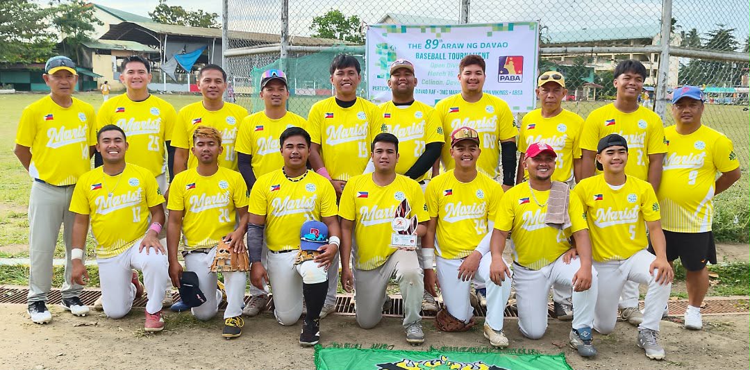 The 3MC Marist of Koronadal City captures the 89th Araw ng Dabaw Baseball Tournament title after defeating the Kidapawan Vikings, 6-1, in Sunday’s championship game at Calinan National High School.