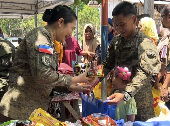ZAMBOANGA. Approximately 200 residents of Minis Island, Latih village, Patikul, Sulu benefit from essential services and meaningful support as the 1103rd Infantry Brigade spearheaded a large-scale community outreach program on Tuesday, March 17. 