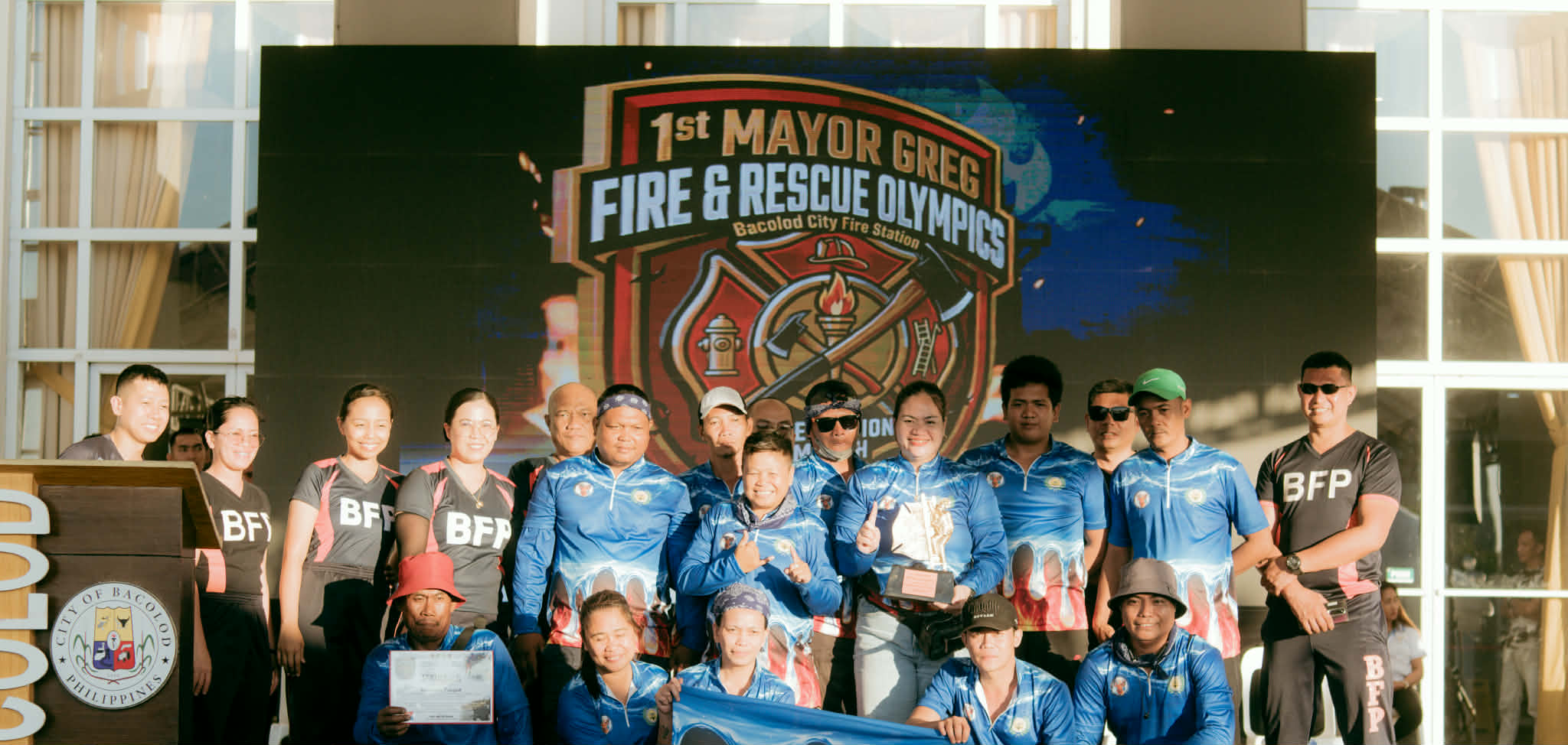 BACOLOD. Barangay Tangub in Bacolod City was hailed as champion in the 1st Mayor Greg Barangay Fire and Rescue Olympics 2026 at the Bacolod City Government (BCGC) on March 19, 2026.