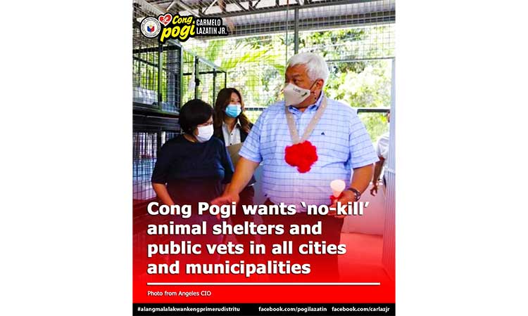 Lazatin files 'No-Kill' animal shelter bill