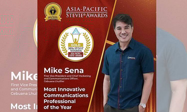 Cebuana Lhuillier's Mike Sena named Most Innovative Communications Professional of the Year at Asia Pacific Stevie Awards