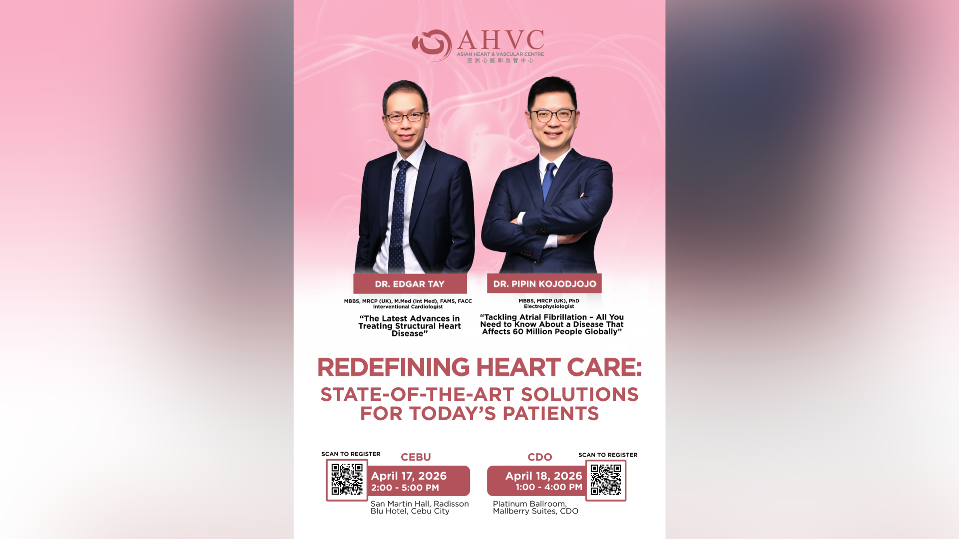 Singapore's top heart specialists bring breakthrough cardiac care forum to Cebu