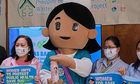 BAN Toxics and UNIDO launch Nurse Susie at QMMC to promote waste minimization and reduce plastic hazards in Philippine hospitals.