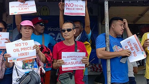 Transport groups protest oil price hikes, set March 26 strike in Panay