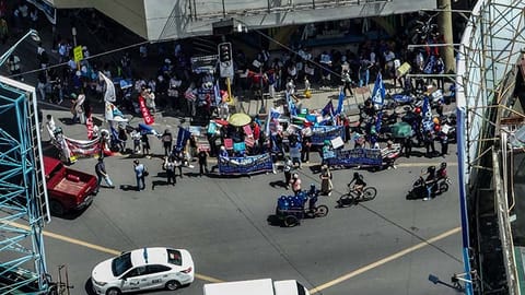 Piston-Cebu, mga aktibista nagprotesta sa dalan Colon