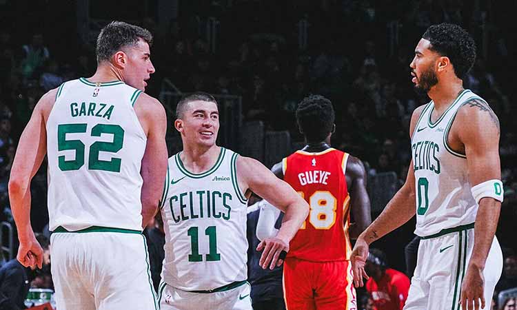 Short-handed Celtics cool off Hawks