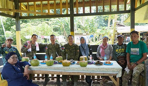 ZAMBOANGA. The 1103rd Infantry Brigade and the 41st Infantry Battalion conduct a Peace and Order Consultation Sunday, March 29, in Lower Laus village, Talipao, Sulu, to secure lasting peace in the province. (SunStar Zamboanga)

