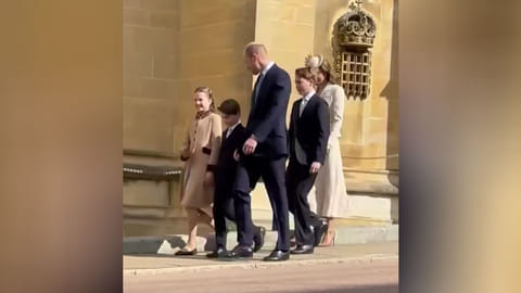 Royal family makes first Easter outing since Kate’s two-year leave