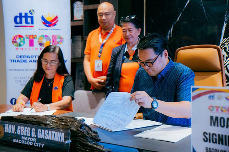 Bacolod inks MOA with DTI for Otop retail store