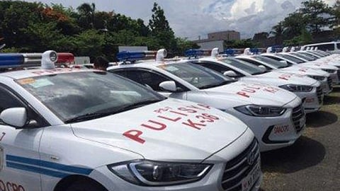 Police patrol vehicles