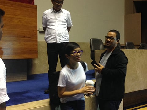 MANILA. Television and movie director Joyce Bernal (center) inspects the Batasang Pambansa on July 12, 2018 as part of preparations for President Rodrigo Duterte's 3rd State of the Nation Address (Sona). (Keith A. Calayag/SunStar Philippines)