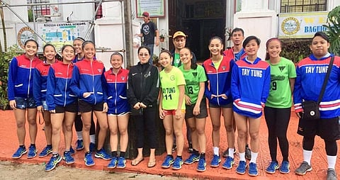 BACOLOD. The volleyball team of Bacolod Tay Tung High School with City Sports Liaison Officer Geraldyn Montemayor. (Contributed photo)