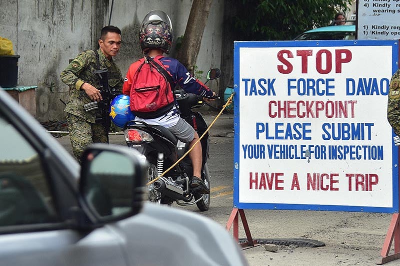 Task Force Davao maintains strict border checkpoints - Vimarsana News