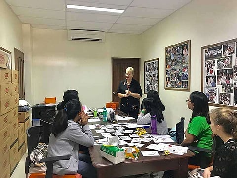BACOLOD. Astrid Hocking shares about trauma. (Contributed photo)