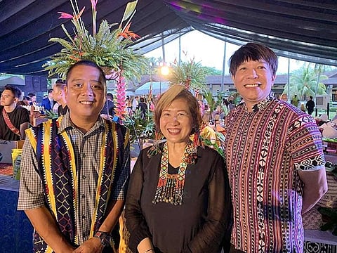 DAVAO. Tourism officers Julius Paner- Davao del Sur; Alma Bautista-Davao Occidental; & Noel Dacquioag- Davao del Norte. (Jinggoy I. Salvador)