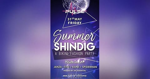 Palpitating bikini Friday party only at Pulse Live