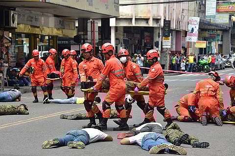 File photo of a simulation exercise held in Davao City back in 2019.
