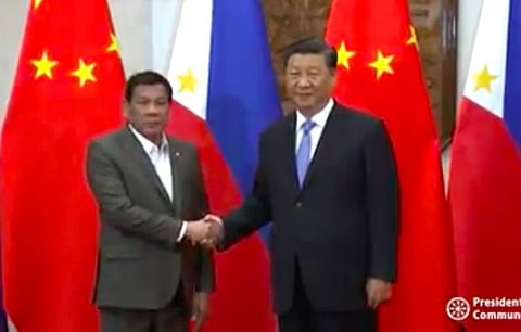 (Photo grabbed from presidential video)