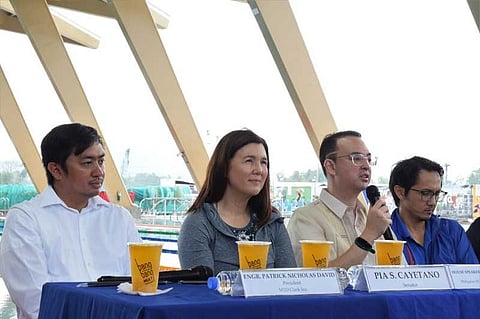 TARLAC. House Speaker and Philippine Southeast Asian Games Organizing Committee Chairperson Alan Peter Cayetano said with these world-class sports facilities at New Clark City, the golden age of infrastructure through the Build Build Build will also usher in the golden age of sports development. (Photo by Gabriela Liana S. Barela/PIA-3)