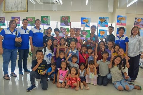 BACOLOD. Artworks of children from Project Vital (Visualizing and Innovating Talents through Arts and Languages) were featured in the  Greenovation Exhibit held at the Global Learning Café, Green Bldg. in CHMSC Talisay campus. (Rommel M. Azucena Jr.)