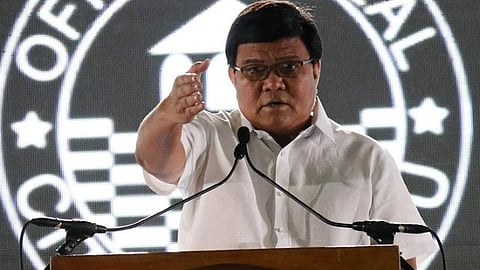 100 DAYS: Cebu City Mayor Edgardo Labella reports what he has done in his first 100 days in office. (Photo by Amper Campaña)