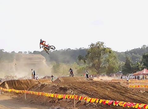 CAGAYAN DE ORO. Just a glimpse of the high-wire motocross competition in Barangay Natumolan, Tagoloan, Misamis Oriental recently. (Contributed photo)
