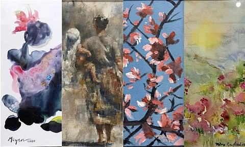 DAVAO. Love Sonnets exhibits the works of Miyen Lim, Robin Castillo, Mean Guinoo and Nina Custodio. (Jinggoy I. Salvador)