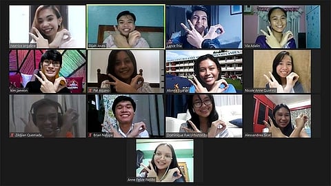 DAVAO. Organizer's Zoom meeting. (Contributed photo)