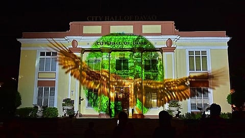 DAVAO. 3D Mapping display at City Hall.
