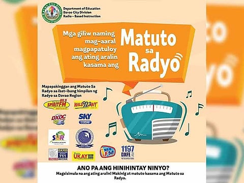 Poster of the "Matuto sa Radyo" program. (Photo by DepEd Davao City)