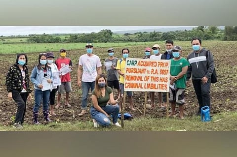 CADIZ. The Department of Agrarian Reform in Negros Occidental-North installs 19 agrarian reform beneficiaries in a 23-hectare land in Cadiz City earlier this week. (Contributed photo)
