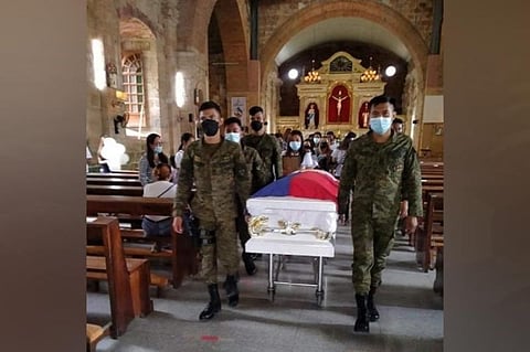NEGROS. The family of Corporal Rodney Luces, a soldier who died in the Himamaylan encounter, gathers to pay their last respect and to honor his bravery and heroism in serving the country. (Contributed photo)