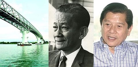 CEBU. The Cebu-Mactan Bridge (left), Sergio "Serging" Osmeña Jr. and congressman Raul del Mar. (SunStar File/Malacañang website)