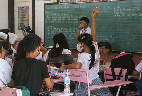 HOT WEATHER. Due to the extreme heat, some students said it is hard for them to focus in class. However, in a bid to address the extreme heat condition, some schools in Davao City have started implementing a modular class setup.