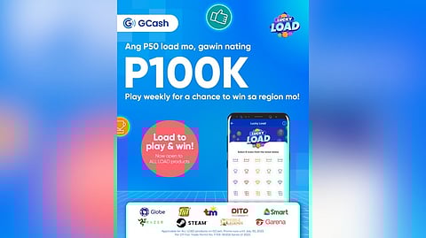 Win amazing prizes with GCash Lucky Load. (Contributed Photo)