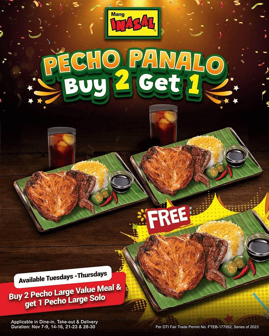 Mang Inasal treats diners to free ‘chicken inasal pecho’ this November