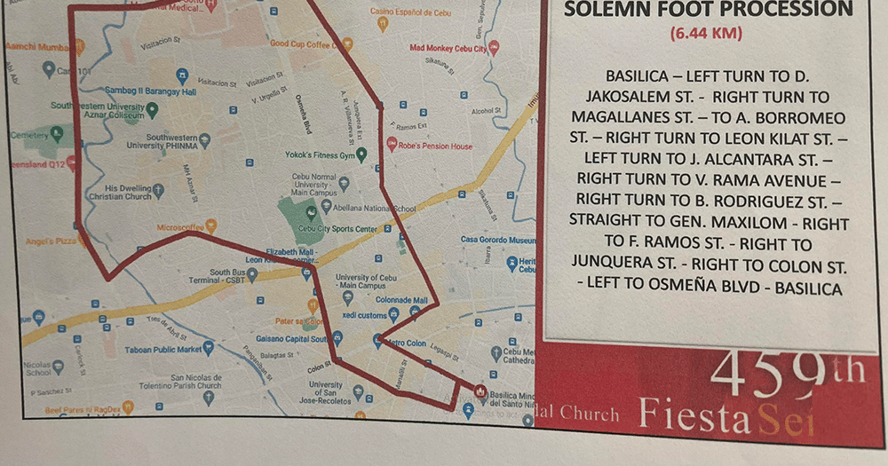 New routes for Fiesta Señor foot processions in January 2024