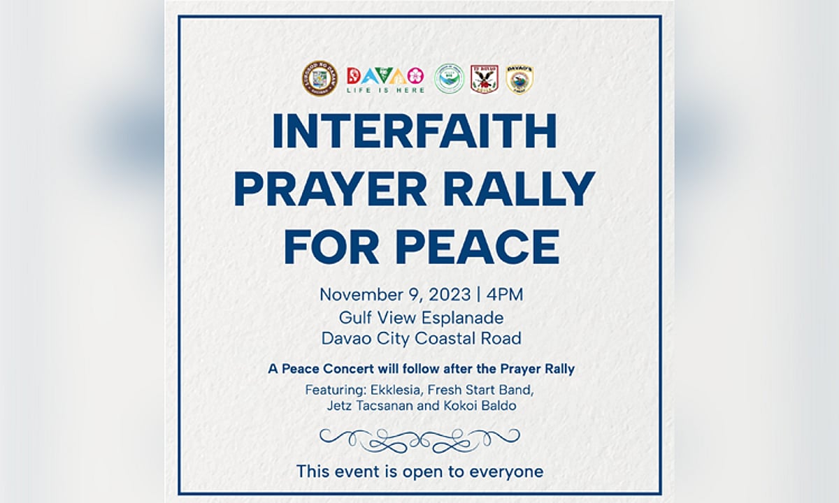 Davao City Multicultural Prayer Rally for Peace: Promoting Interfaith ...