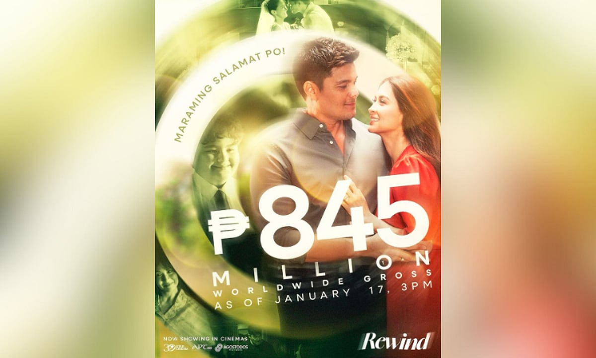 Nakapagtala ng Bagong Rekord ang Pinakamataas na Kita sa PH Film sa P845 Milyong Benta Nakapagtala ng Bagong Rekord ang Pinakamataas na Kita sa PH Film sa P845 Milyong Benta