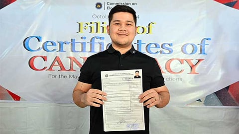 Rigo Duterte files COC for Davao City councilor