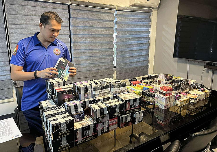 Illegal vape products seized in Cebu