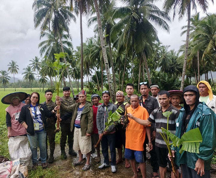 MNLF families in Zamboanga del Norte receive Abaca seedlings