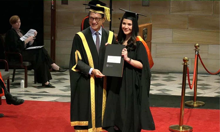 Pulong’s daughter graduates master's program in Australia