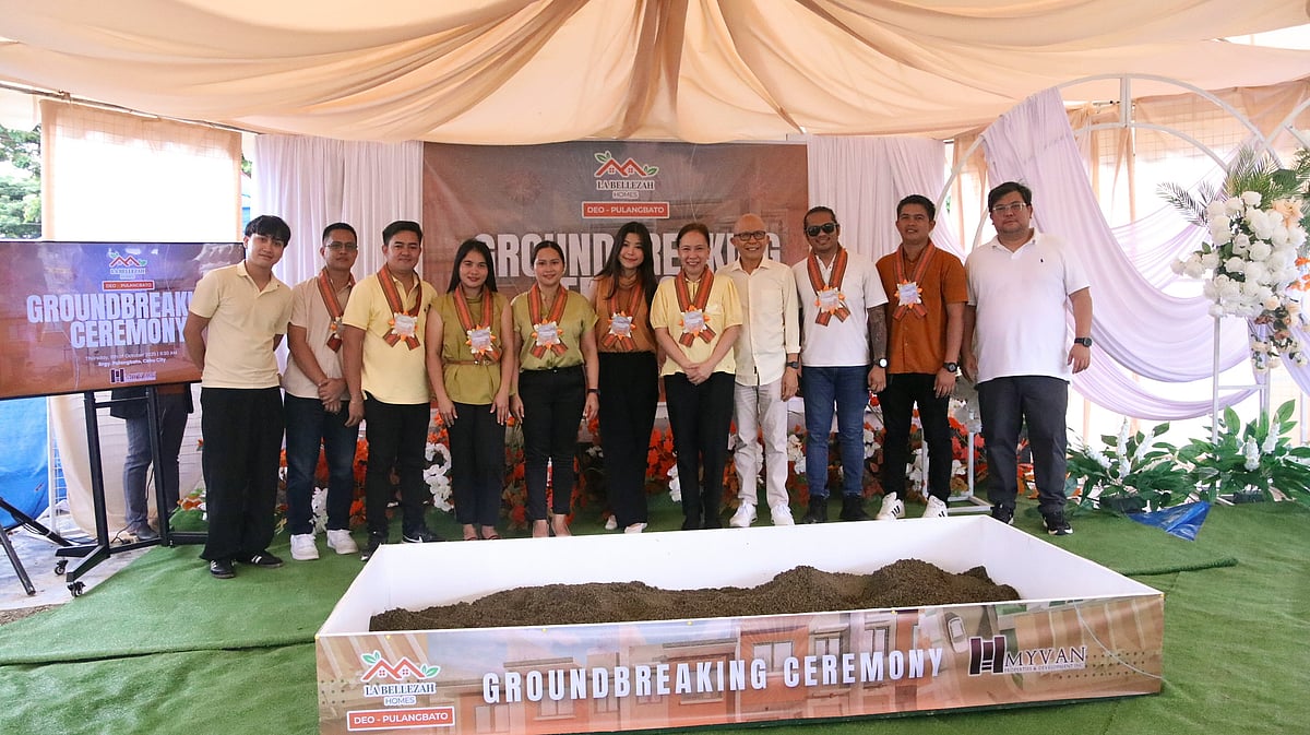 La Bellezah Homes Deo Pulangbato breaks ground for 2-storey townhouse units, turnover set for 2027