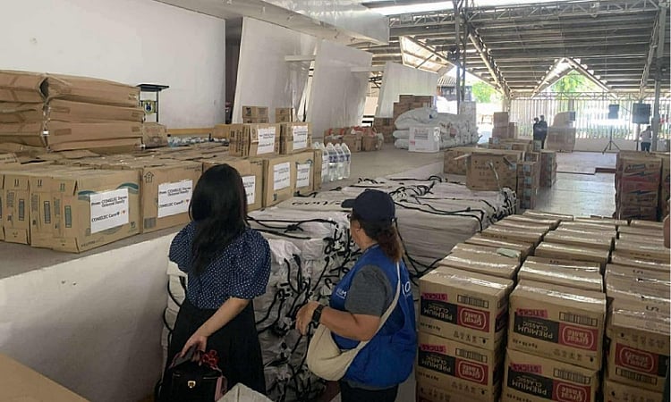 DHSUD delivers materials for 150 modular homes in Davao Oriental