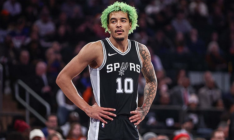 Jeremy Sochan di moduwa sa opening game sa Spurs