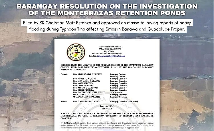 Guadalupe SK Demands Investigation: Are Monterrazas' Drainage Ponds a Ticking Time Bomb for Cebu?