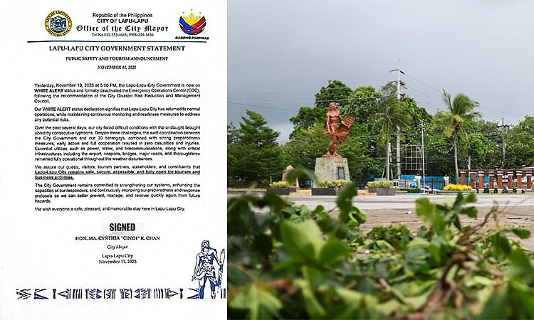 Lapu-Lapu City fully operational for tourism, business as typhoon alerts end